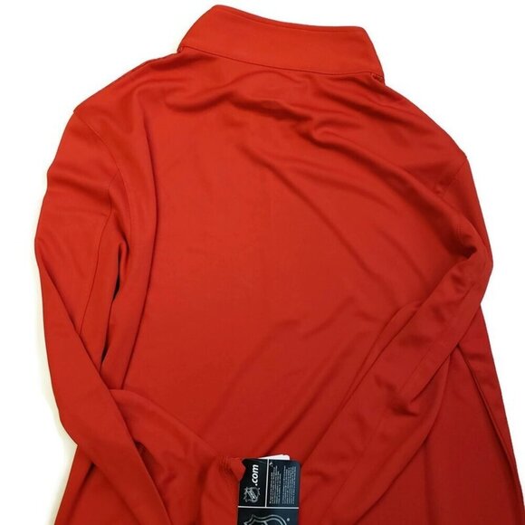 NHL Chicago Blackhawks Mens Size Medium Ultra Streak 1/4 Zip Pullover Shirt Red - Picture 4 of 6